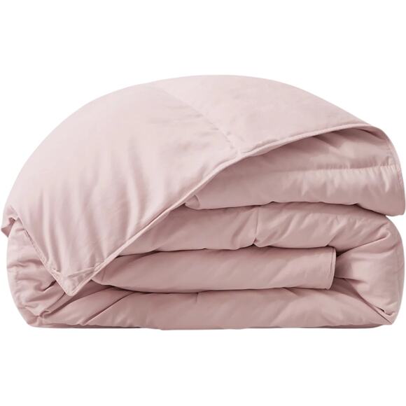 Unikome 360 Thread Count All Season Goose Down Feather Comforter Pink Twin - Picture 2 of 3